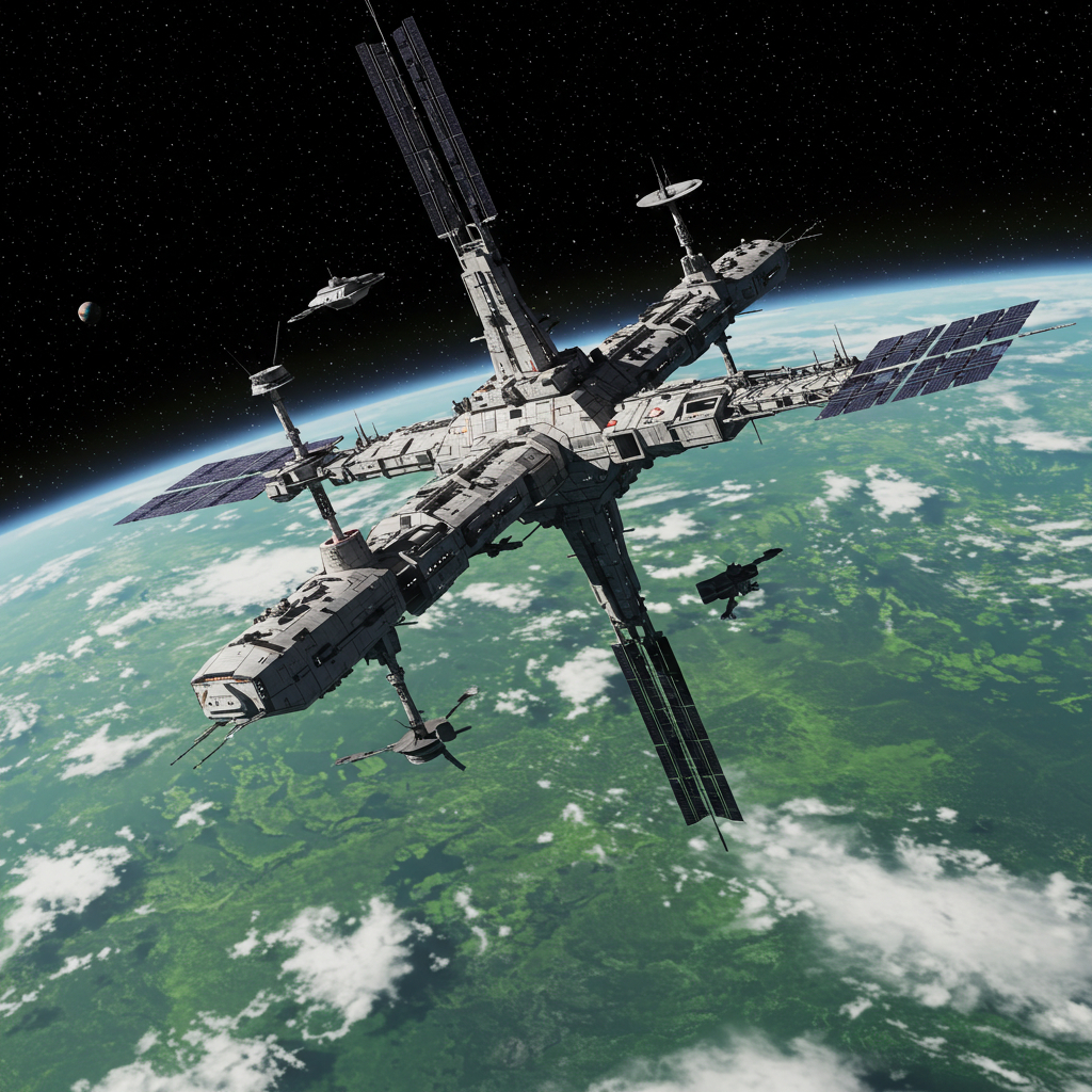 XT-1 im Orbit um Xar Prime.